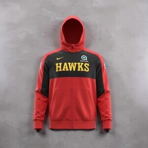Nike Atlanta Hawks Therma Flex Showtime Full-Zip Hoodie Sharecare Patch Size L